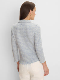 Elbow Sleeve Spacedye Polo