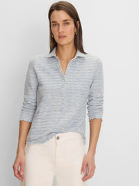 Elbow Sleeve Spacedye Polo