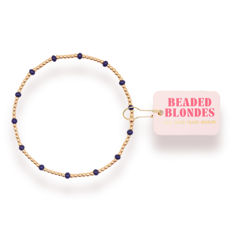 Navy Dainty Poppi Bracelet