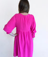 Shirred Sleeve Dress