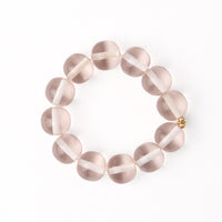 Cece Large Resin Bead Bracelet Clear