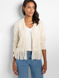 Tape Fringe Cardigan