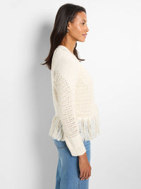 Tape Fringe Cardigan