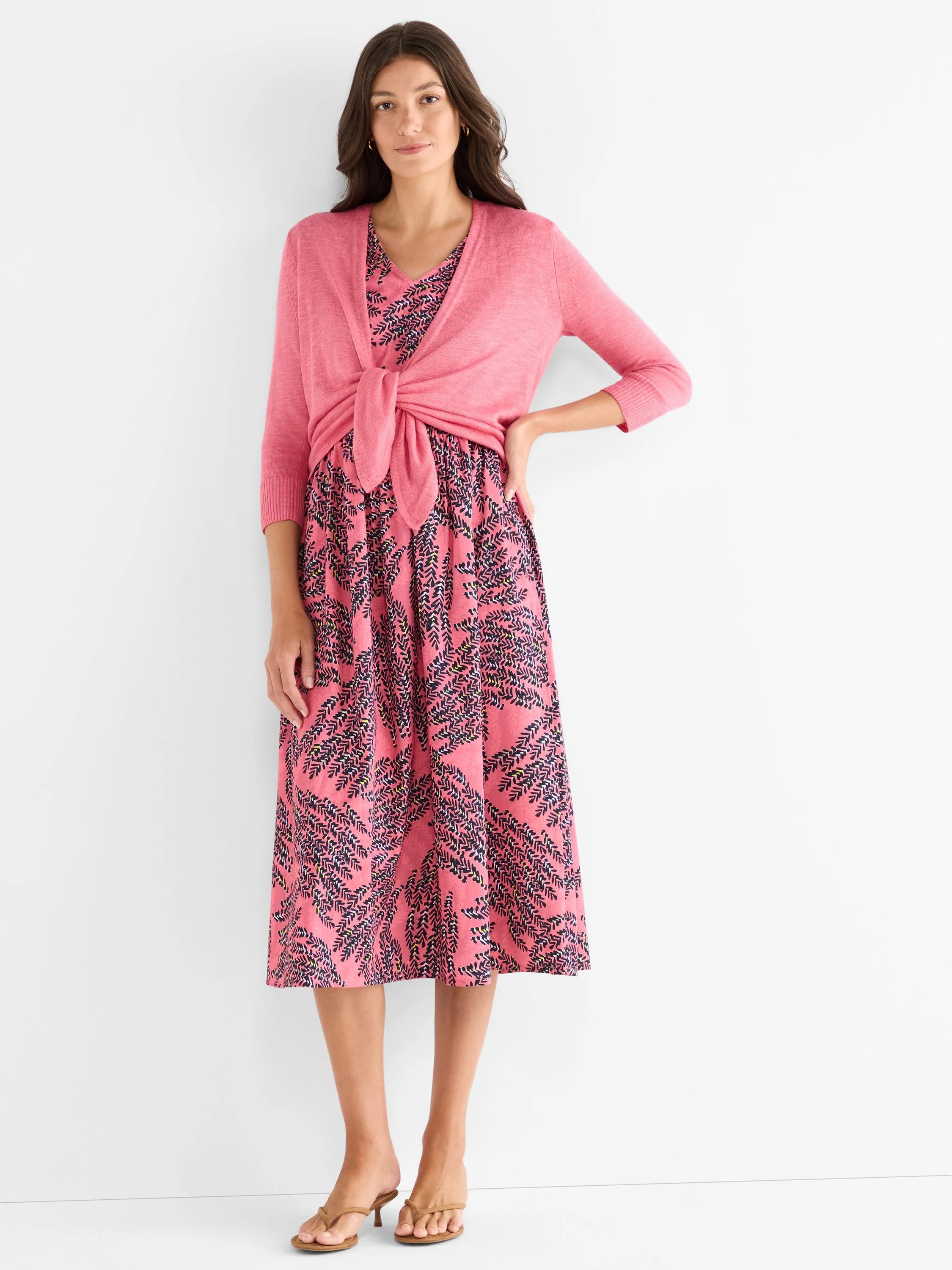 Slub Knit 4-Way Cardigan