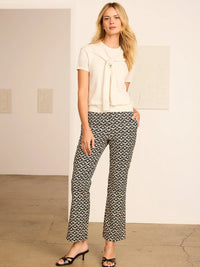 28" Lacy Diamonds Plaza Demi Boot Pant