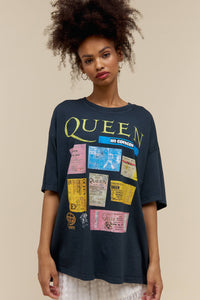 Queen Ticket Collage OS Tee