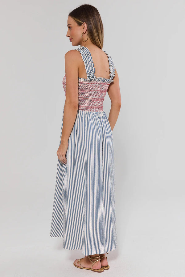 Smocked Midi Dress