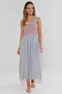 Smocked Midi Dress