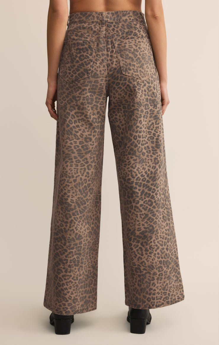 Marli Denim Leopard Pant