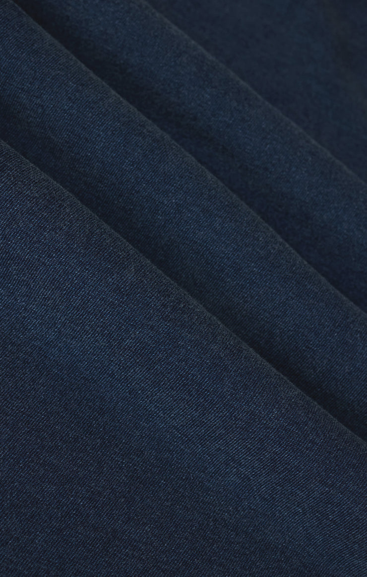 Sloane V-Neck Jersey Denim Top