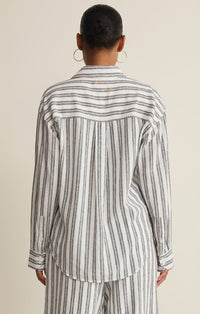 The Signature Striped Button Up Top