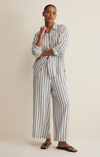 The Signature Striped Button Up Top