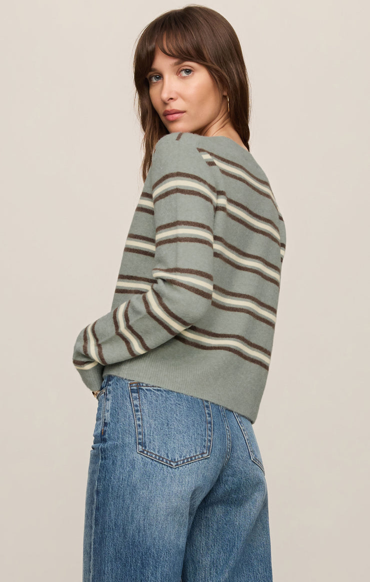 Medina Cozy Stripe Cardigan