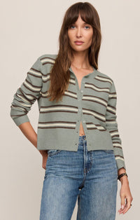Medina Cozy Stripe Cardigan