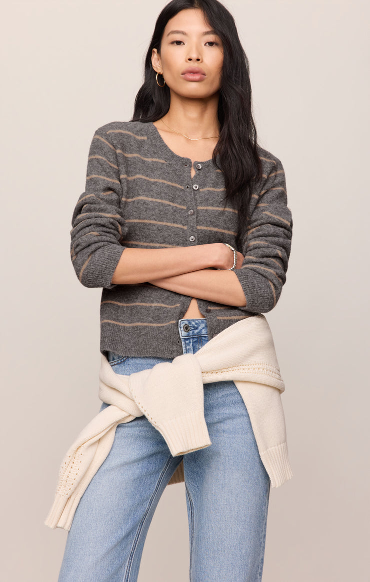Medina Cozy Stripe Cardigan