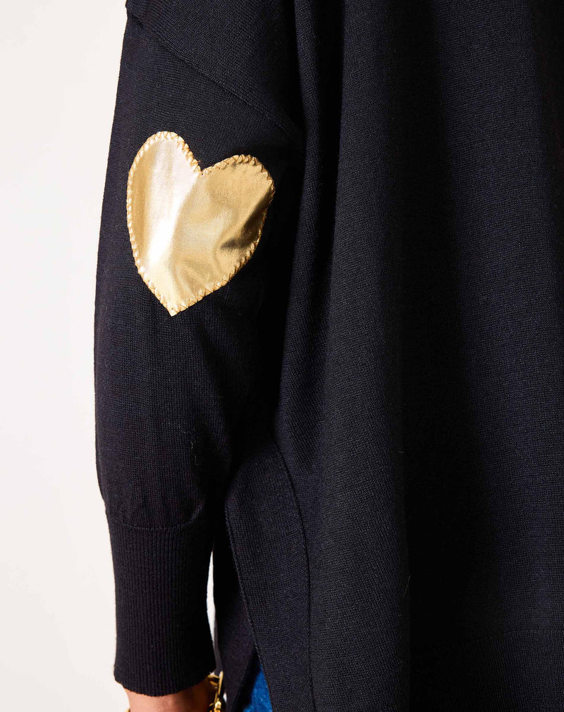 Amour Sweater with Heart Patch