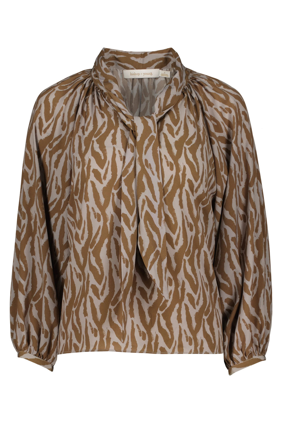Modernist Tie Neck Blouse