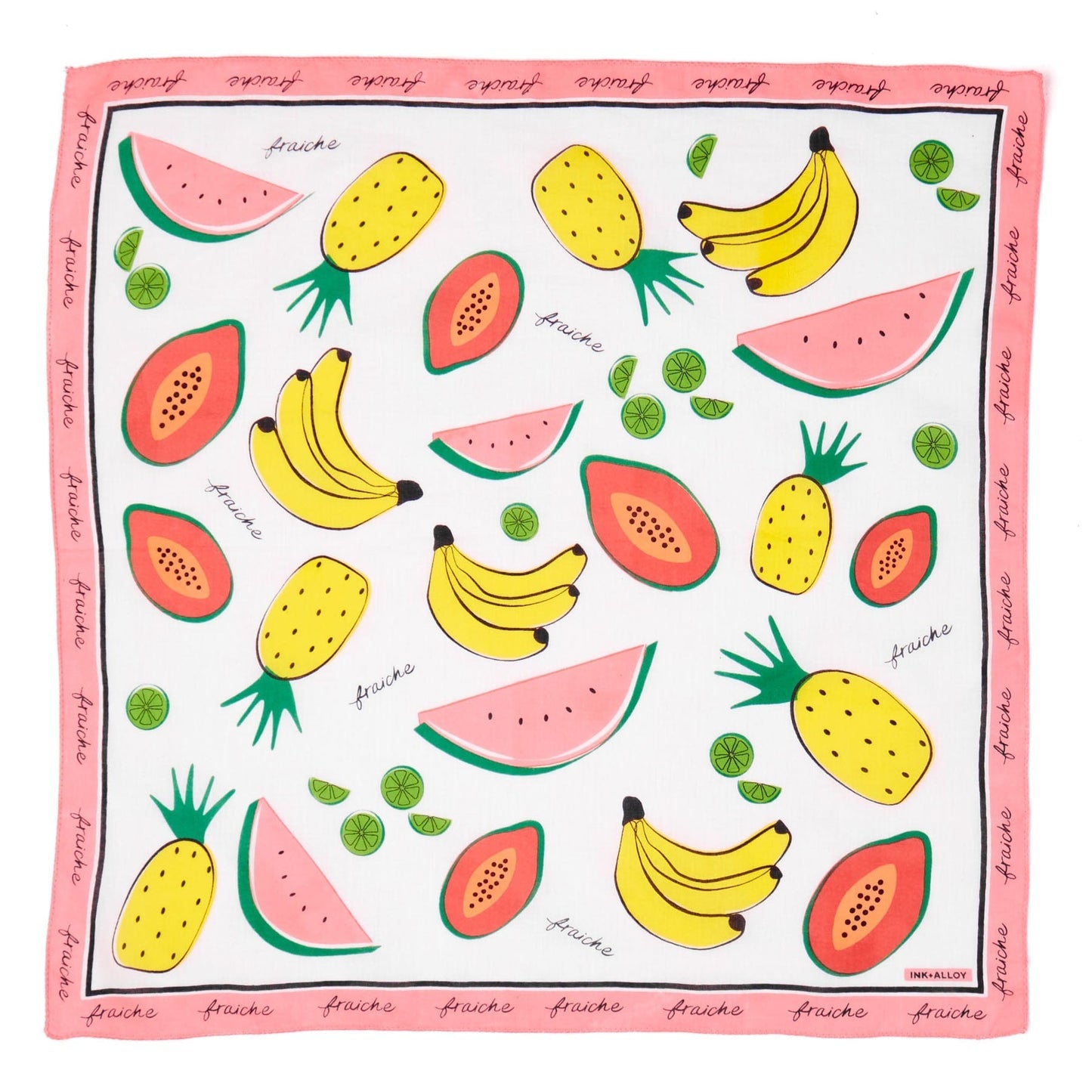 Carson Fruit Print Scarf 21x21
