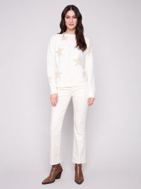 Star Jacquard Lurex Sweater