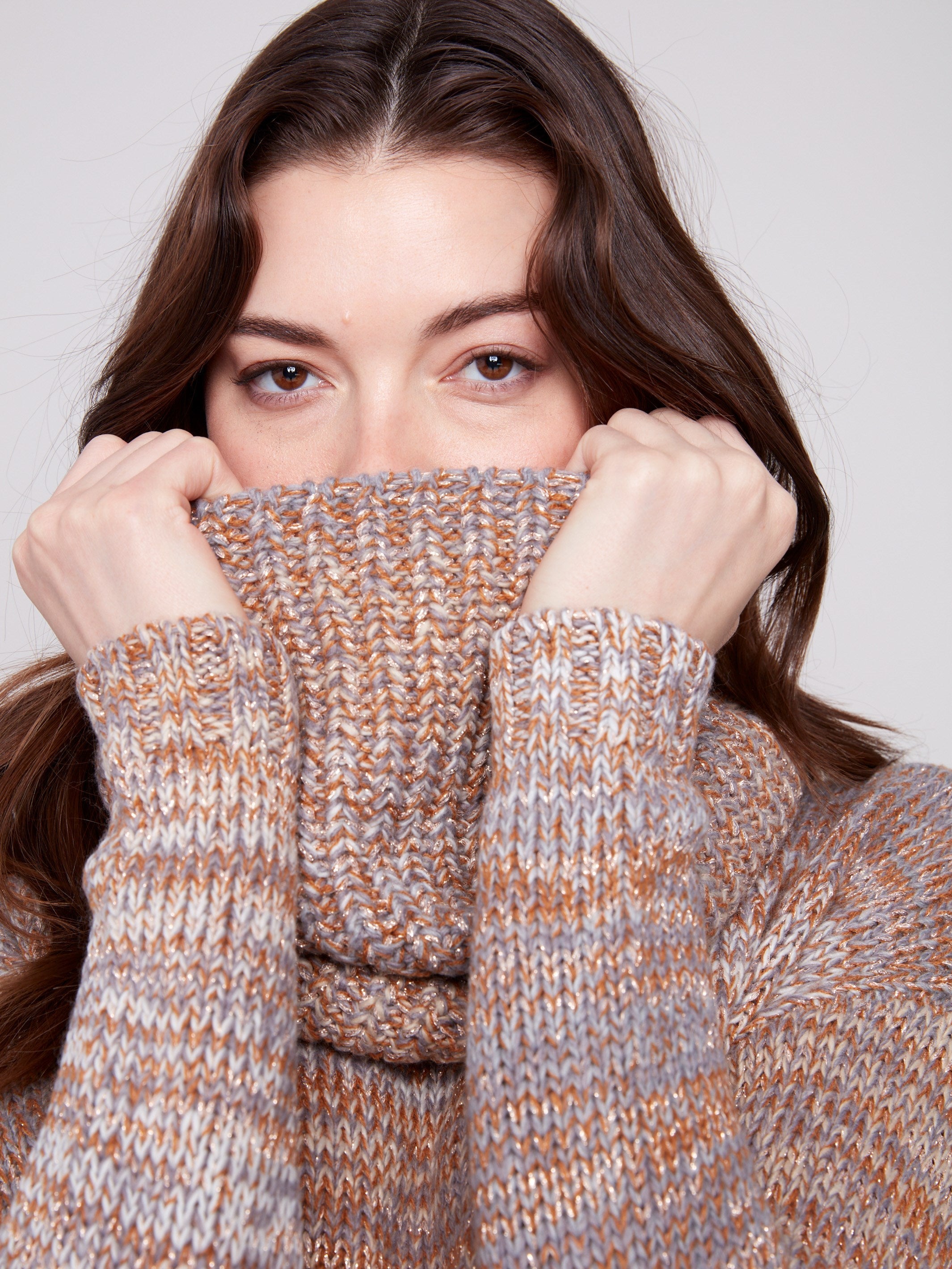 Sweater with Removable Scarf