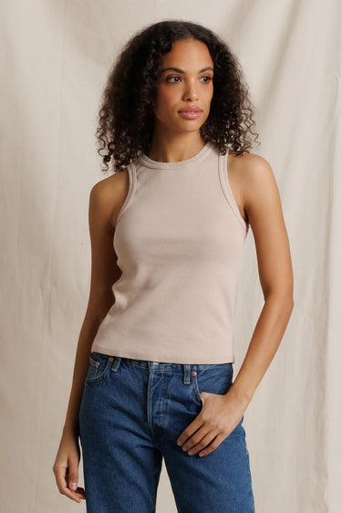 Daphne Rib High-Neck Tank