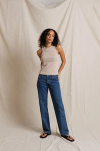 Daphne Rib High-Neck Tank