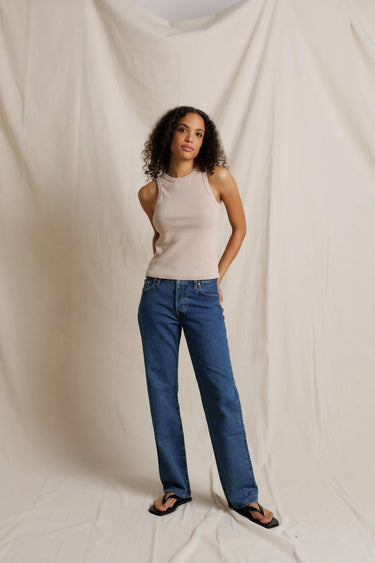 Daphne Rib High-Neck Tank