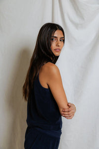 Esther Terry Mock Neck Tank