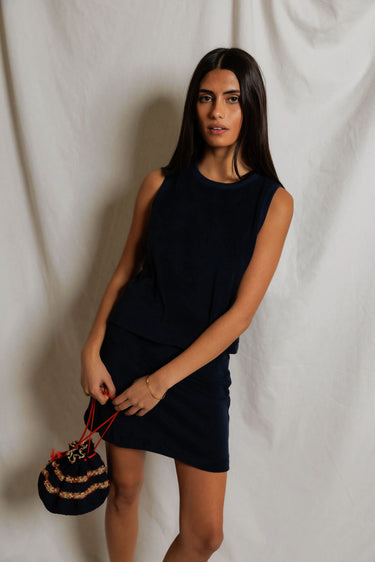 Esther Terry Mock Neck Tank