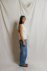 Fran Pointelle Sleeveless Polo