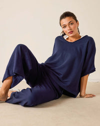 Frenchie Raw Edge V-Neck