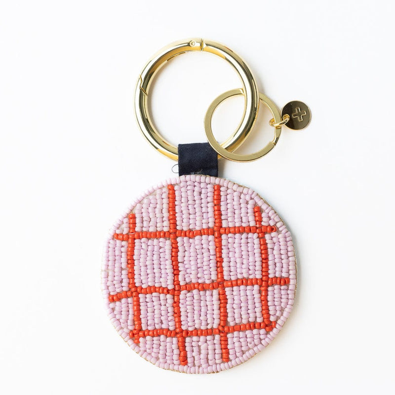 Kelsey Bon Voyage Seed Bead Bag Key Ring
