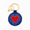 Kelsey Evil Eye Seed Bead Bag Key Ring