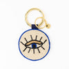 Kelsey Evil Eye Seed Bead Bag Key Ring