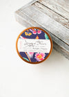 Navy Birds & Butterflies Candle