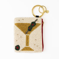 Mary Martini And Olive Beaded Coin Purse