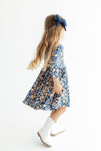 3/4 Sleeve Pocket Twirl Dress