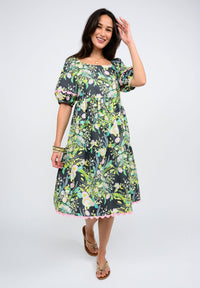 Tropical Burst of Flowers Dress