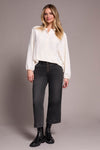Airflow Long Sleeve Mandarin Collar Blouse