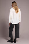 Airflow Long Sleeve Mandarin Collar Blouse