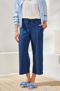 Audrey Wide-Leg Cropped Joggers