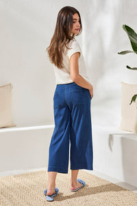 Audrey Wide-Leg Cropped Joggers