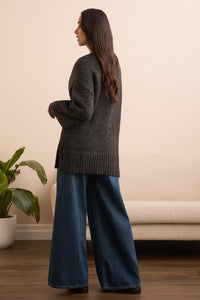 Oversize Puff Sleeve Cardigan