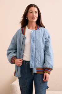 Quilted Bomber Jacket