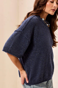 Lightweight Drop Shoulder Crew Neck