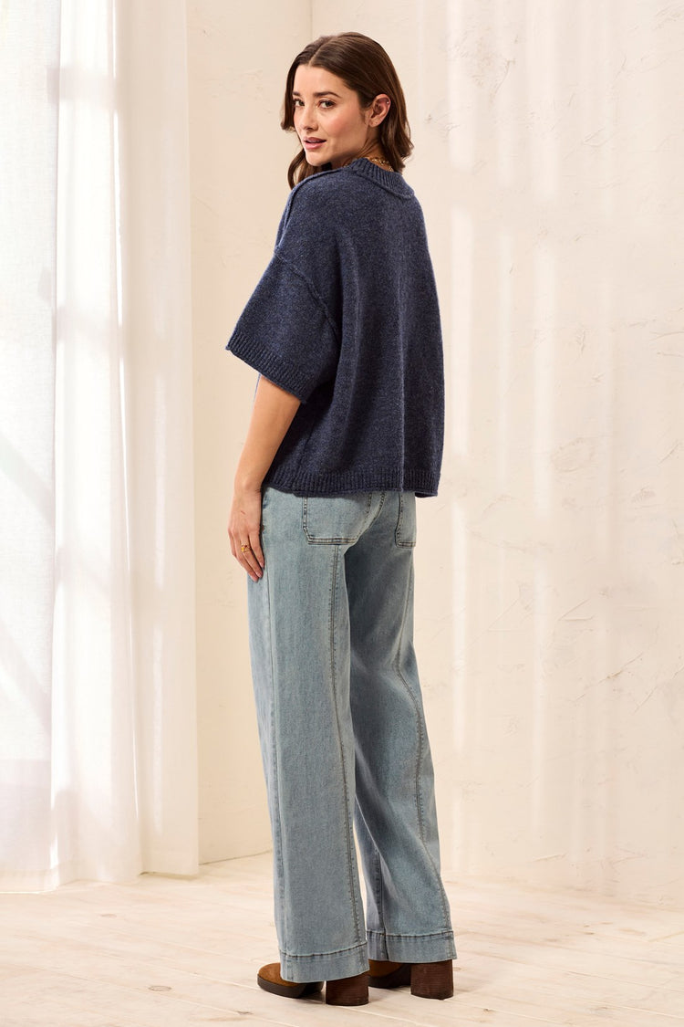 Lightweight Drop Shoulder Crew Neck