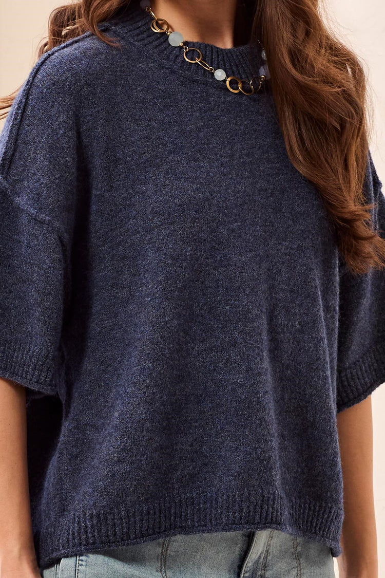 Lightweight Drop Shoulder Crew Neck