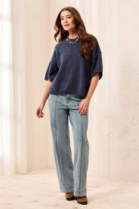 Lightweight Drop Shoulder Crew Neck