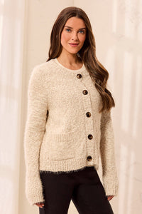 Button-Front Cardigan