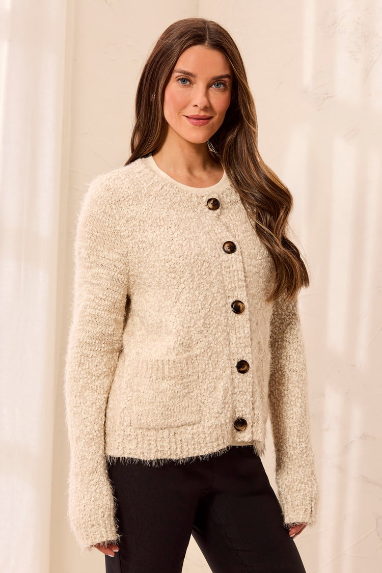 Button-Front Cardigan